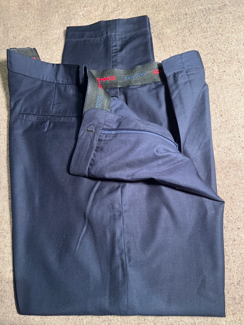 Men's Navy Dress Pants - Classic Tailored Trousers